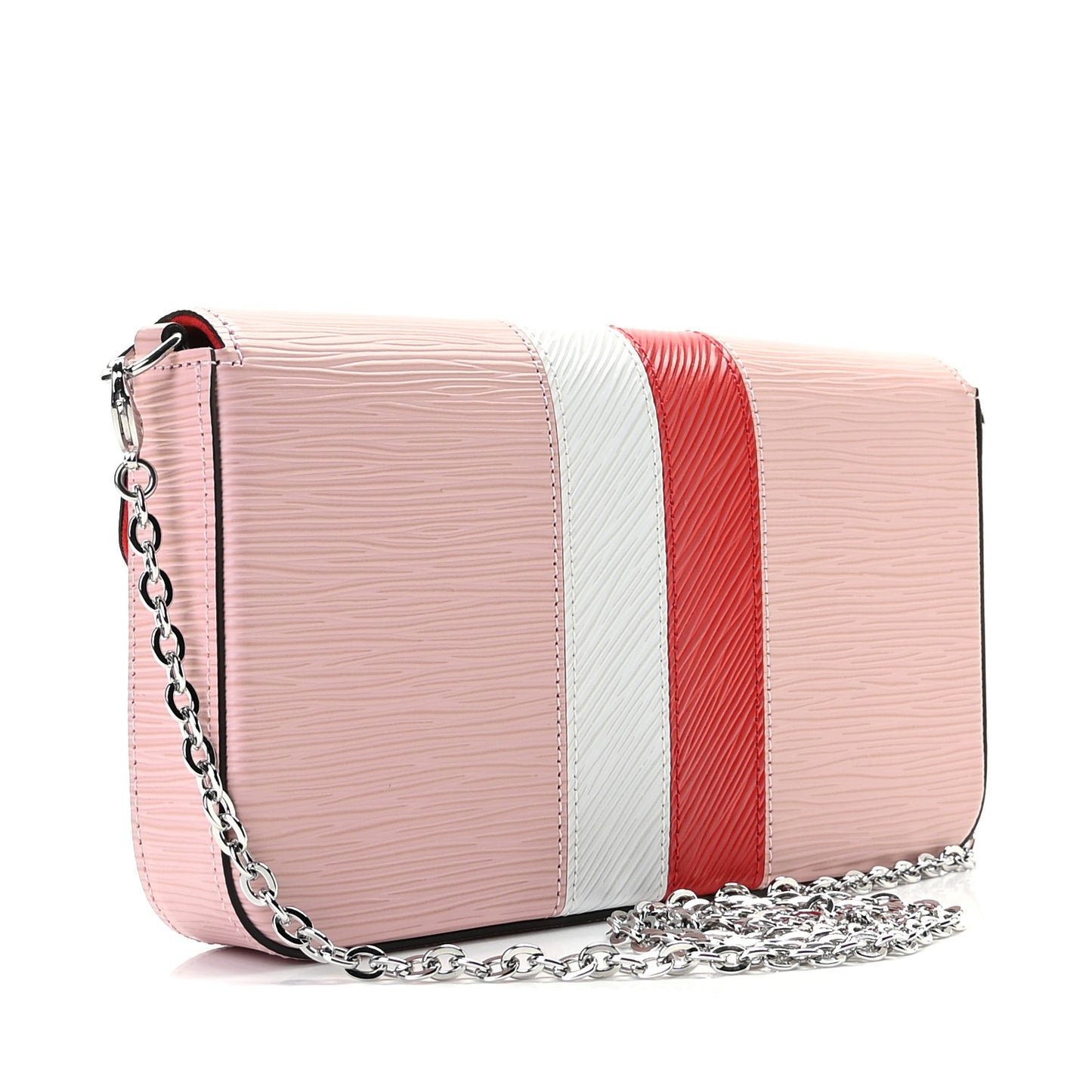 Epi Pochette Felicie Rose Ballerine Stripe