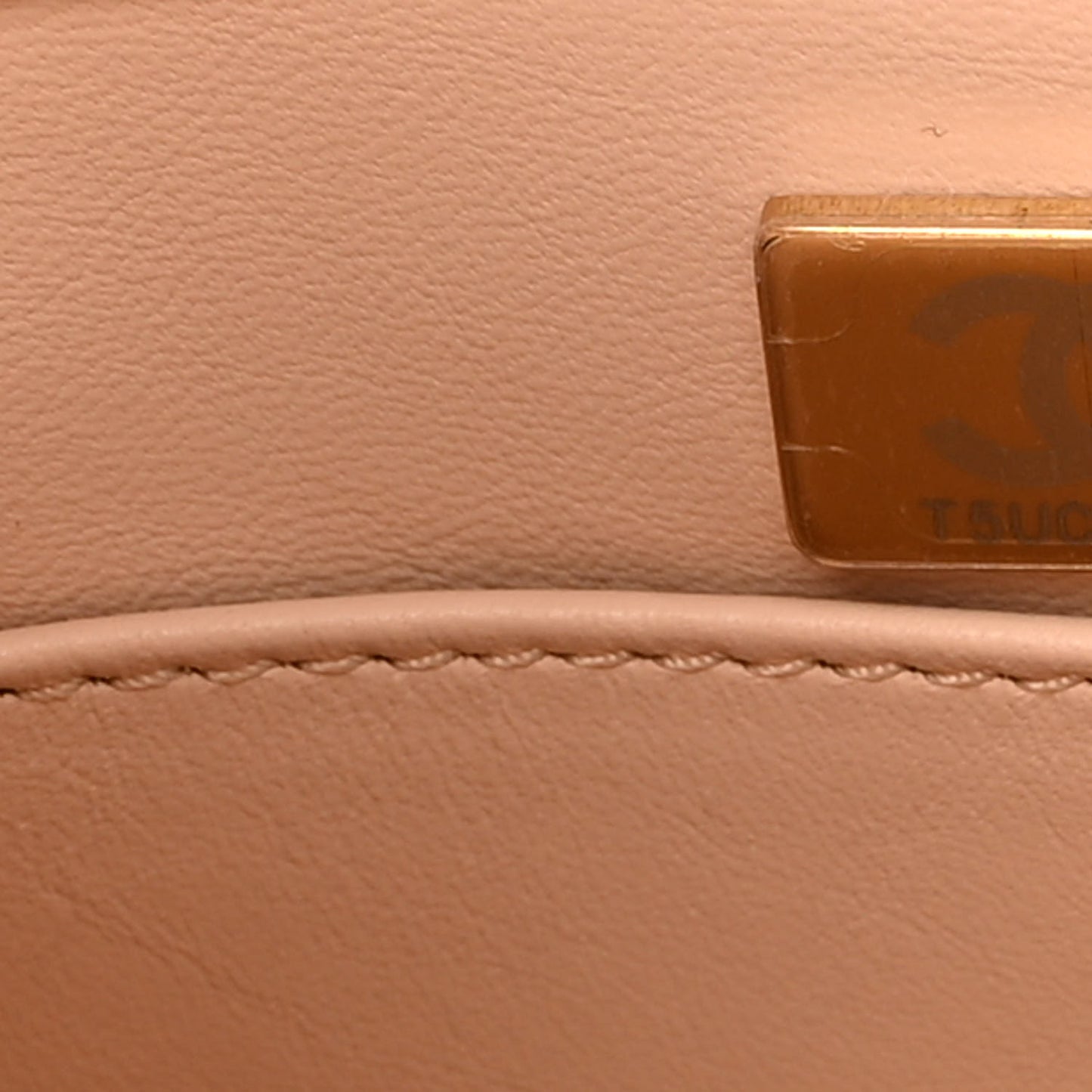 Caviar Quilted Small Coco Handle Flap White