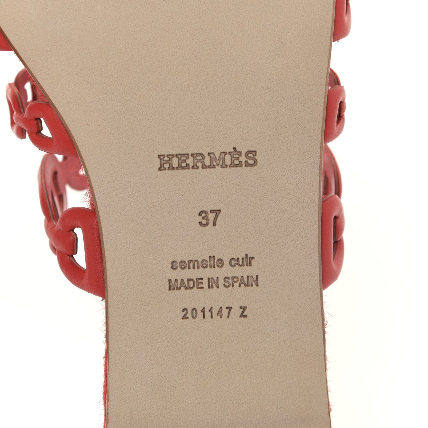Nappa Ancone Espadrille Sandals 37 Rouge Bali