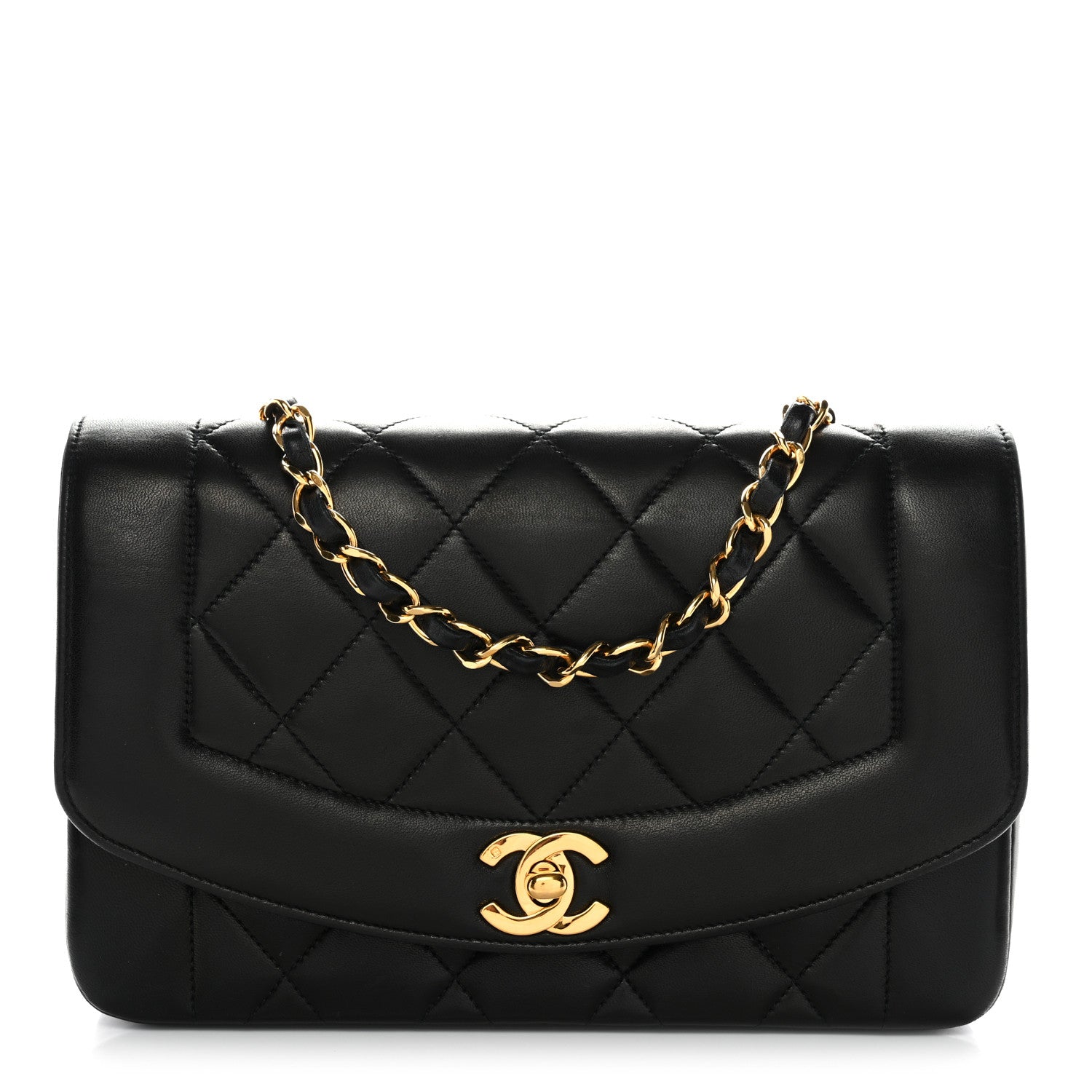 Chanel Lambskin Quilted Small Single Flap Black 1 of 13