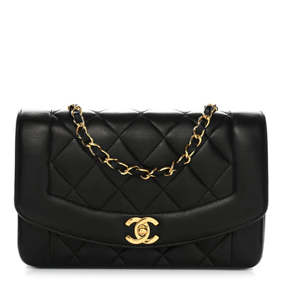Chanel Lambskin Quilted Small Single Flap Black 1 of 13