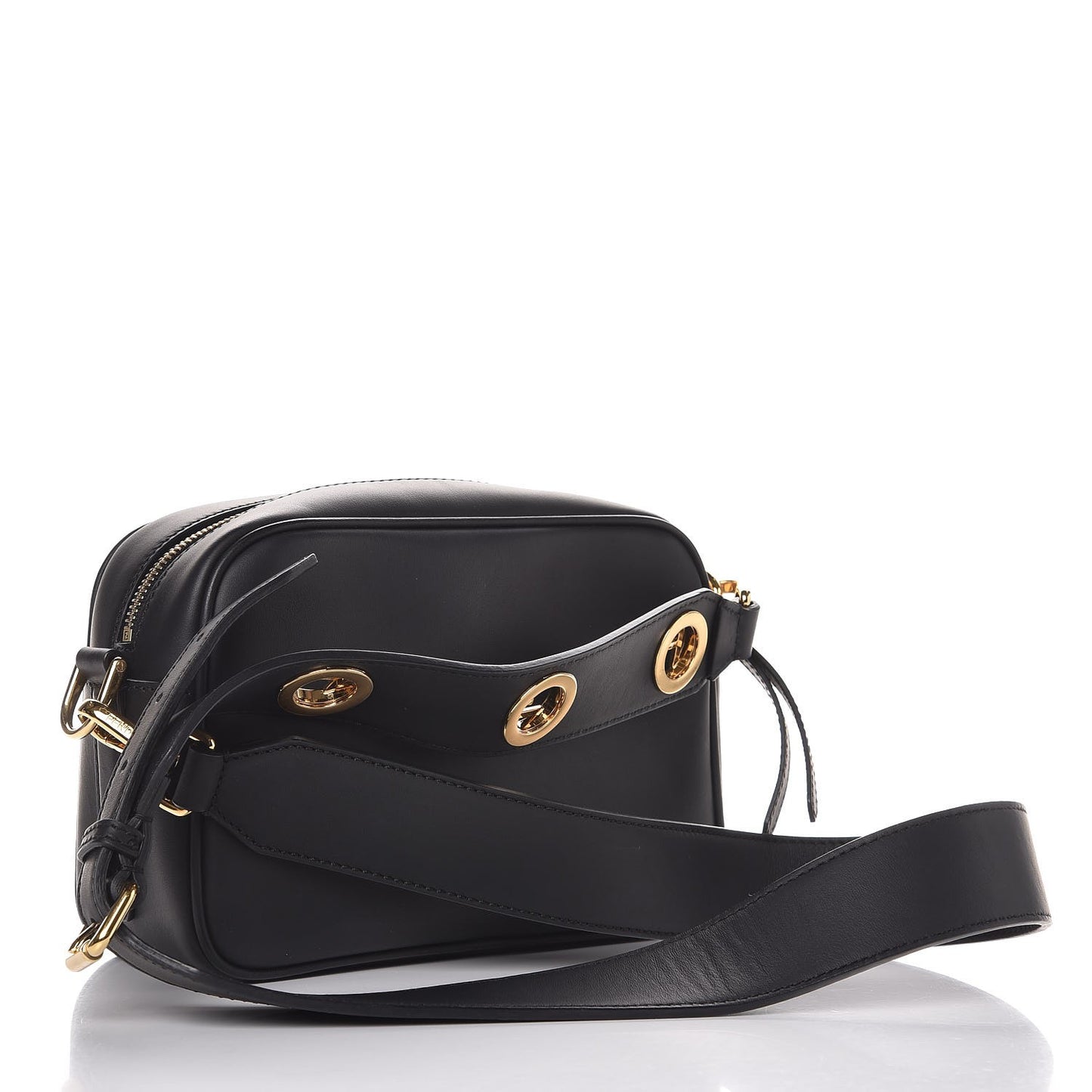 Vitello Century Opaco F is Fendi Camera Case Black