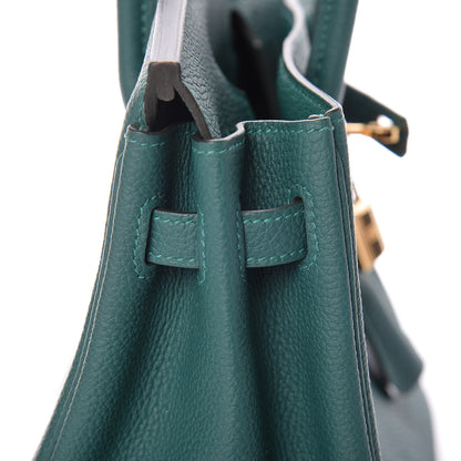 Hermes Togo Birkin 25 Malachite 16 of 38