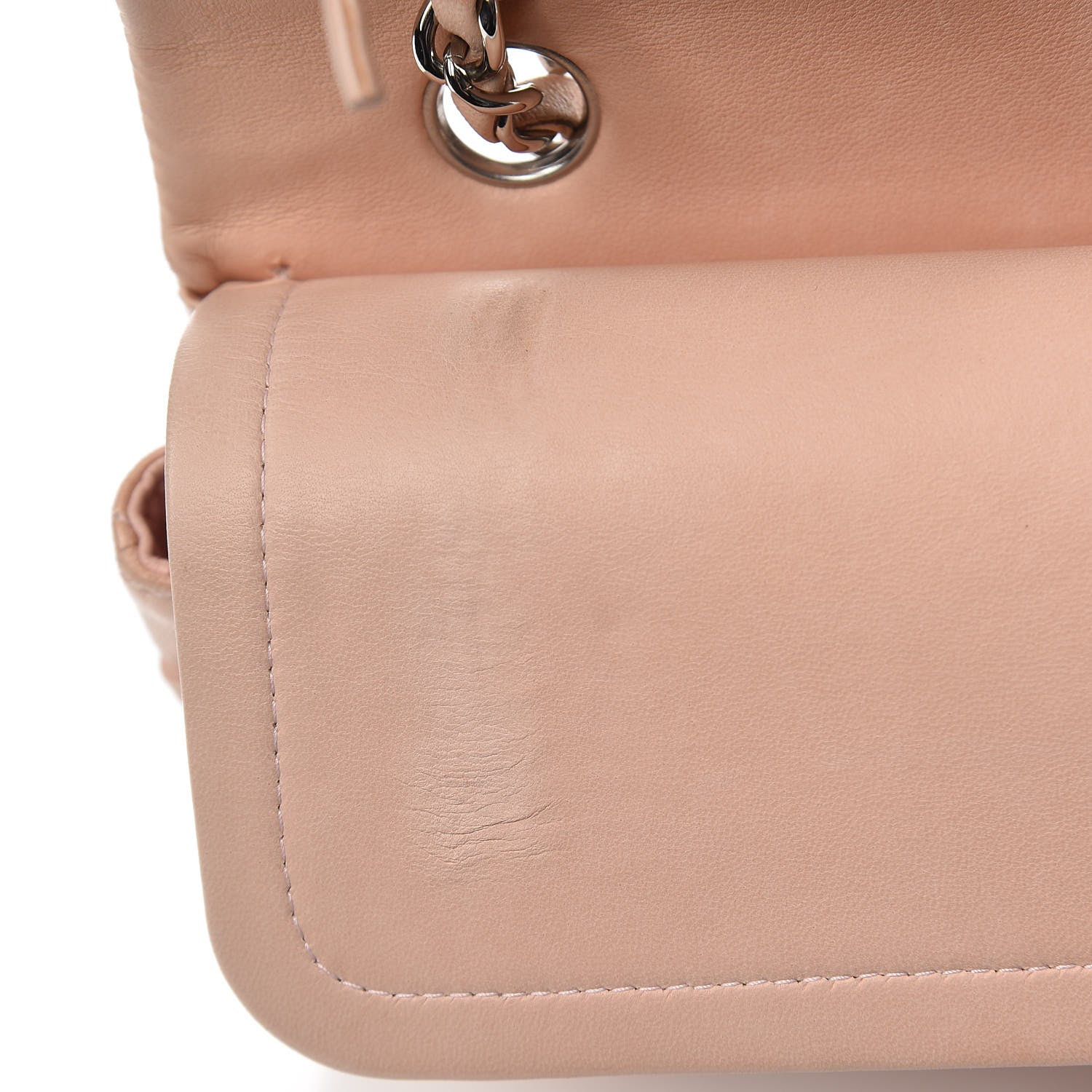Chanel Lambskin Quilted Medium Double Flap Light Pink 17 of 25