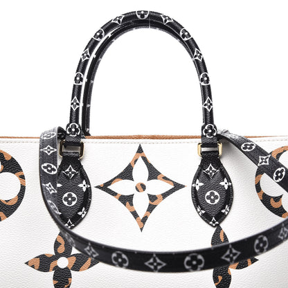 Louis Vuitton Monogram Giant Jungle Onthego GM Ivory 9 of 9
