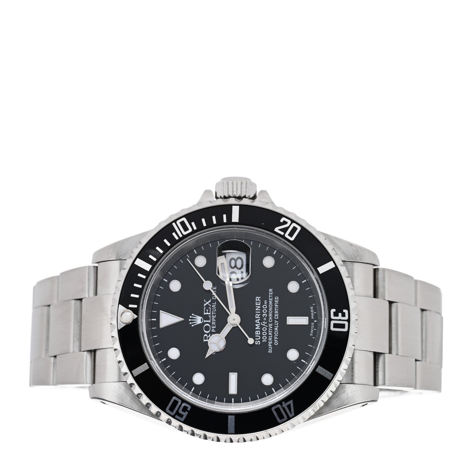Rolex Stainless Steel 40mm Oyster Perpetual Submariner Date Watch Black 16610 2 of 4