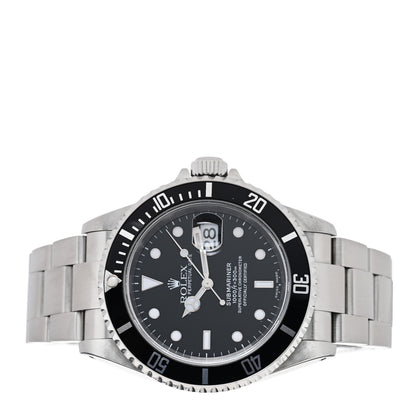Rolex Stainless Steel 40mm Oyster Perpetual Submariner Date Watch Black 16610 2 of 4