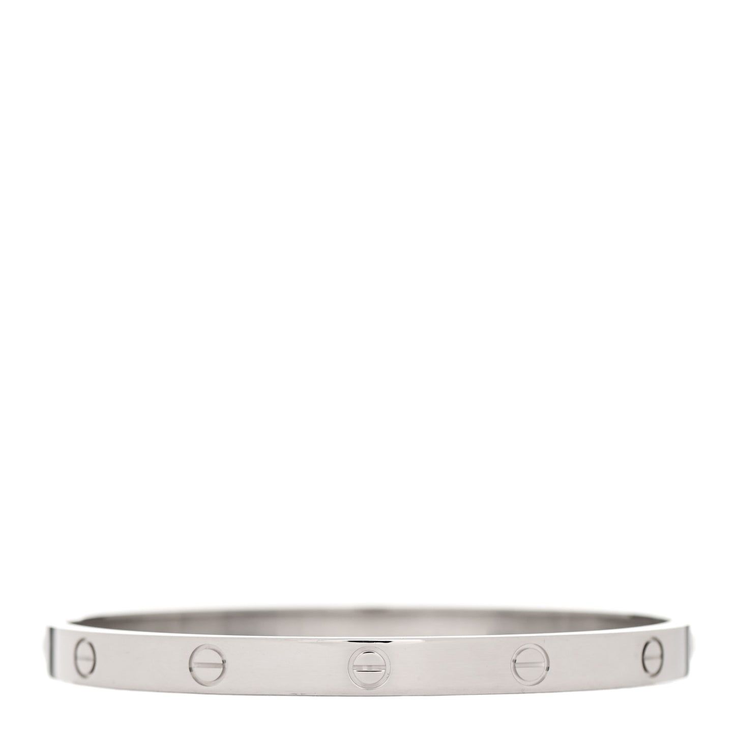 18K White Gold LOVE Bracelet 20