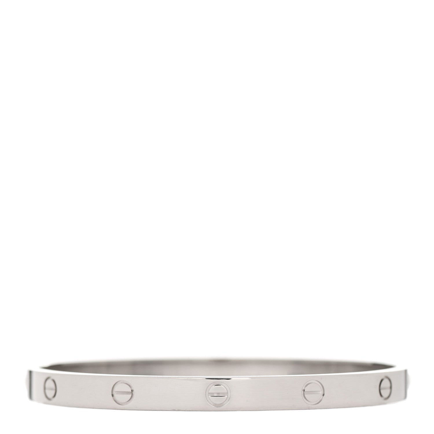 Cartier 18K White Gold LOVE Bracelet 20 2 of 5
