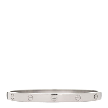 Cartier 18K White Gold LOVE Bracelet 20 2 of 5