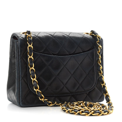 Chanel Lambskin Quilted Mini Square Flap Bag Black 3 of 11