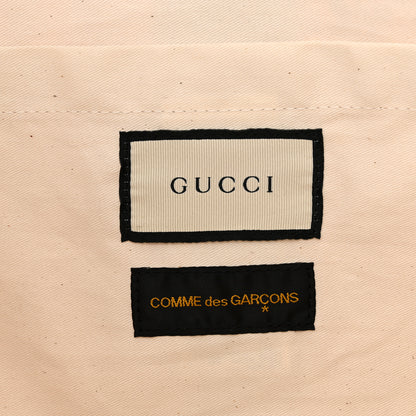 Gucci X COME DE GARCONS Plastic Web Floral Paper Shopper Tote 6 of 13