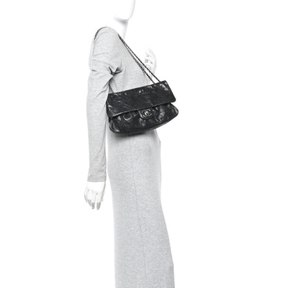 Chanel Caviar Quilted Medium Elastic Flap Black 2 of 16