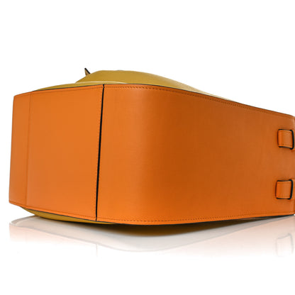 Loewe Calfskin Small Hammock Shoulder Bag Mandarin Yellow 10 of 12
