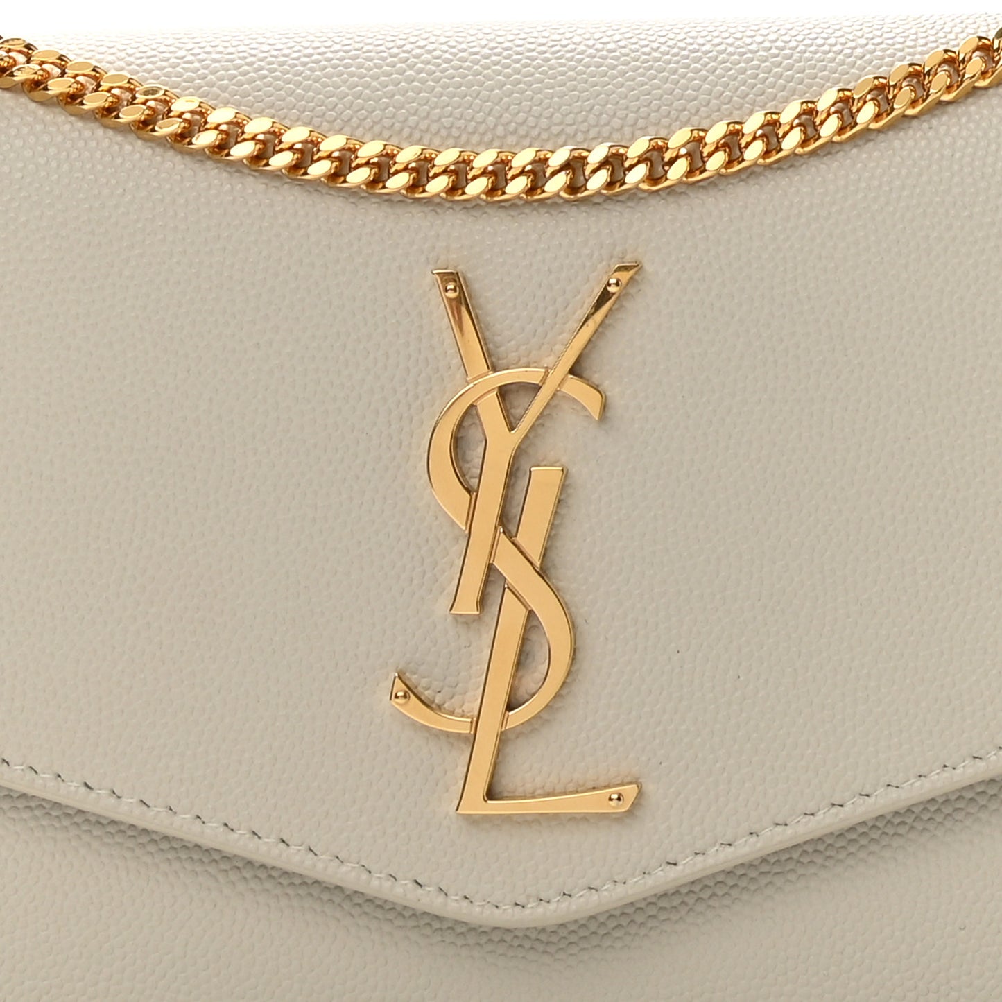 Grain De Poudre Monogram Uptown Chain Wallet Crema Soft