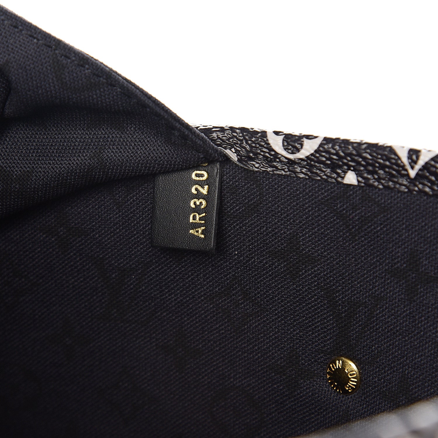 Louis Vuitton Monogram Giant Crafty Neverfull MM Creme Rouge Black 6 of 9