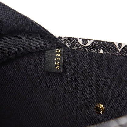 Louis Vuitton Monogram Giant Crafty Neverfull MM Creme Rouge Black 6 of 9