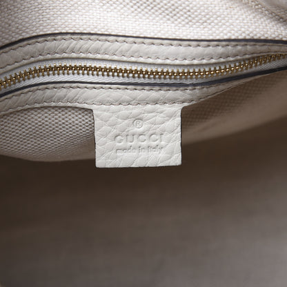 Gucci Pebbled Calfskin Medium Soho Boston Off White 5 of 11