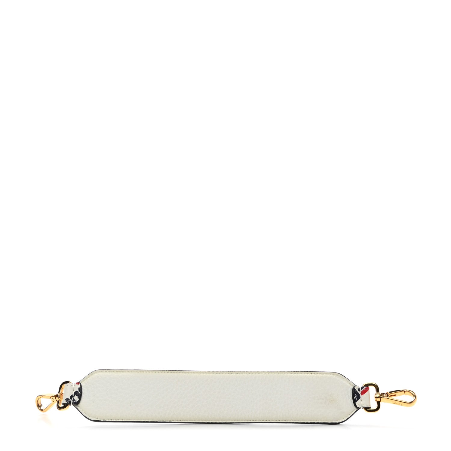 Fendi X FILA Calfskin Mania Mini Strap You White 2 of 5