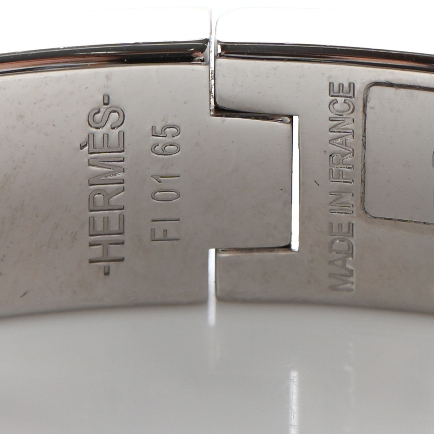 Hermes Enamel Narrow Clic Clac H Bracelet PM Rose Velours 5 of 7