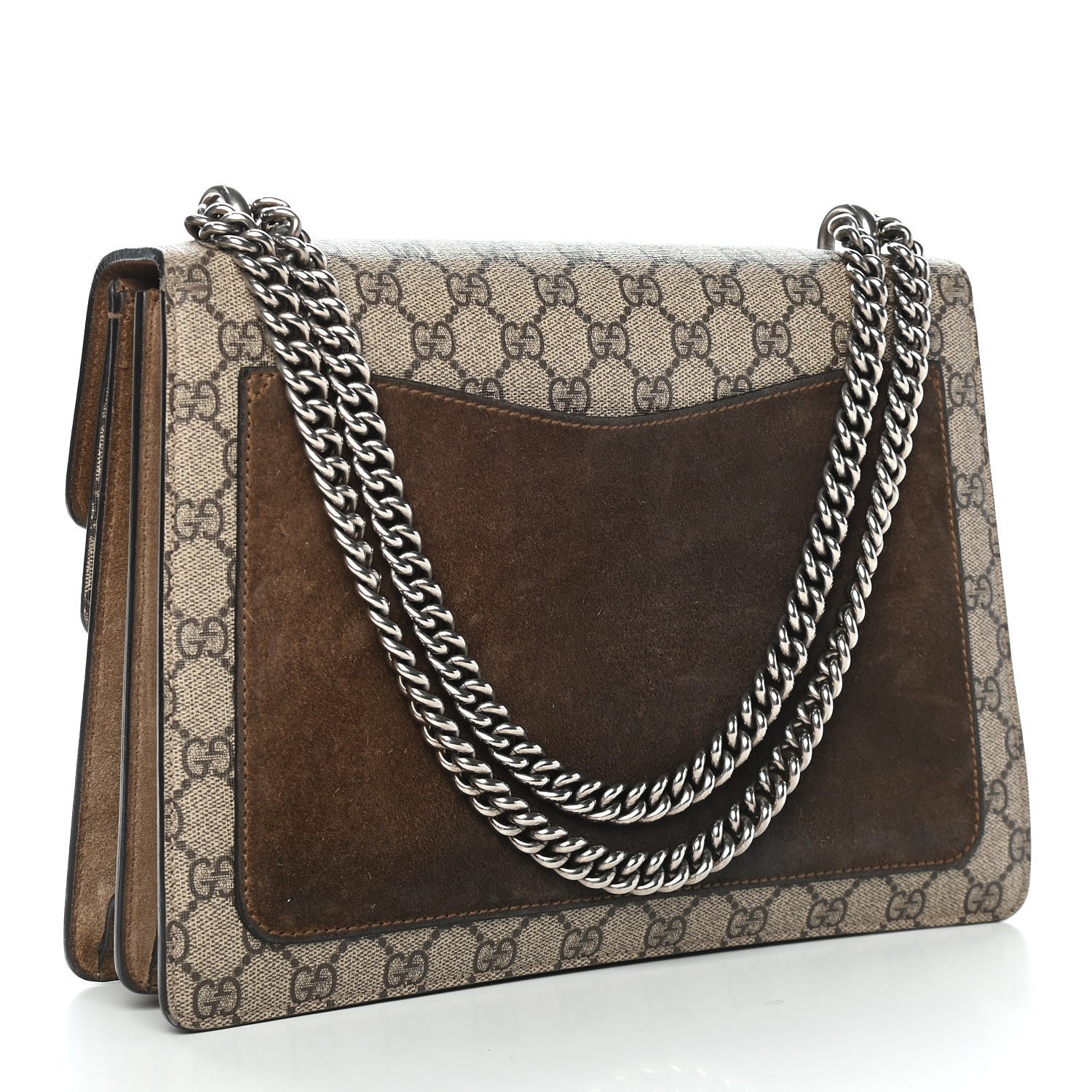 Gucci GG Supreme Monogram Medium Dionysus Shoulder Bag Taupe 3 of 12