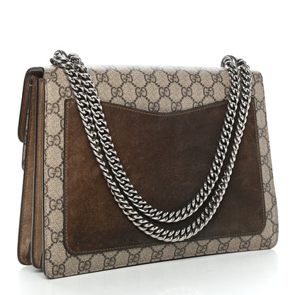 Gucci GG Supreme Monogram Medium Dionysus Shoulder Bag Taupe 3 of 12