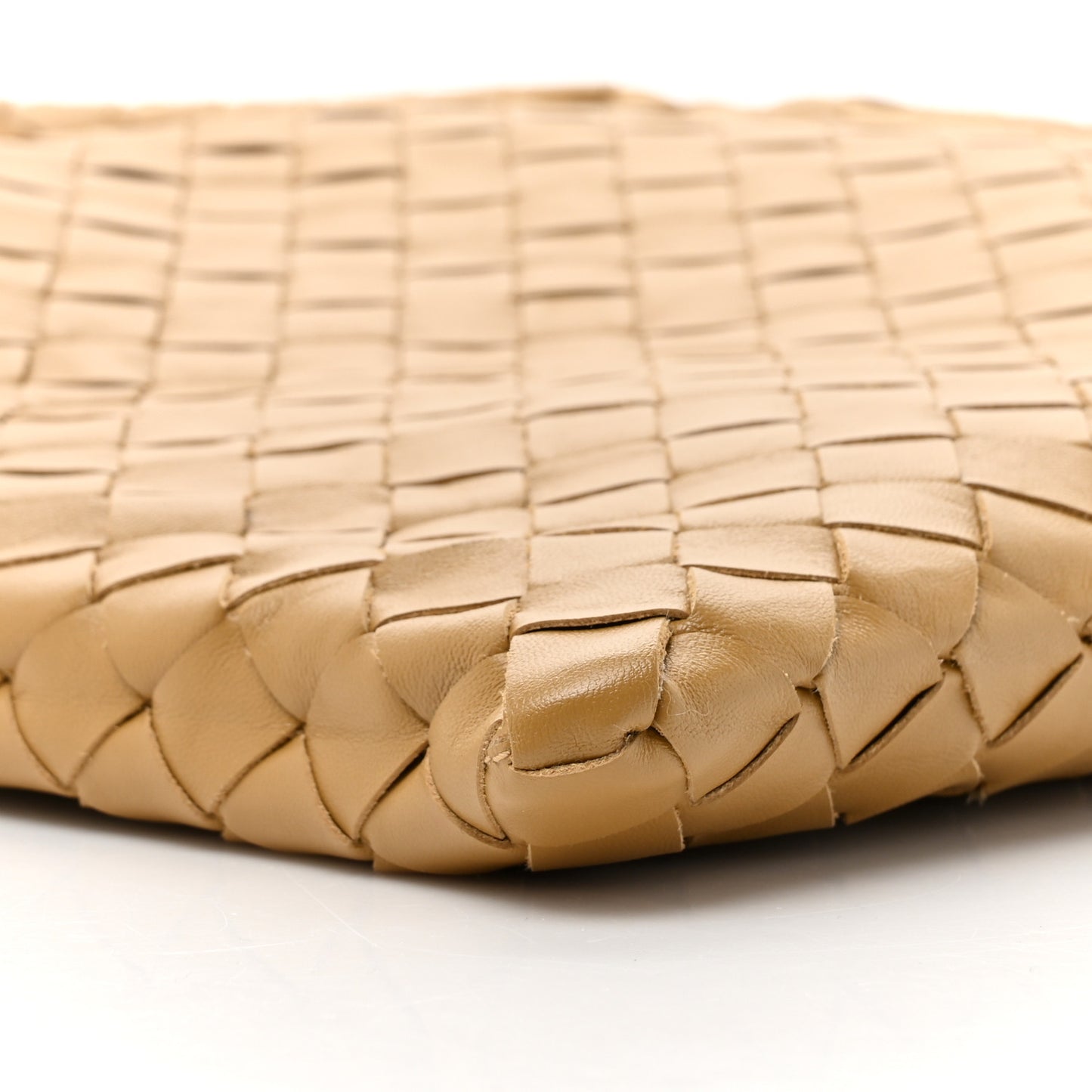 Calfskin Intrecciato Small Hop Dark Praline