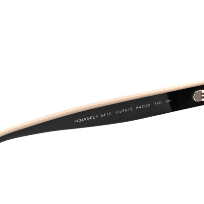Chanel Acetate CC Butterfly Sunglasses 5414 Black Beige 5 of 7