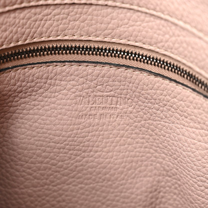 Valentino Garavani Pebbled Calfskin Small Rockstud Flip-Lock Messenger Bag Poudre 6 of 9