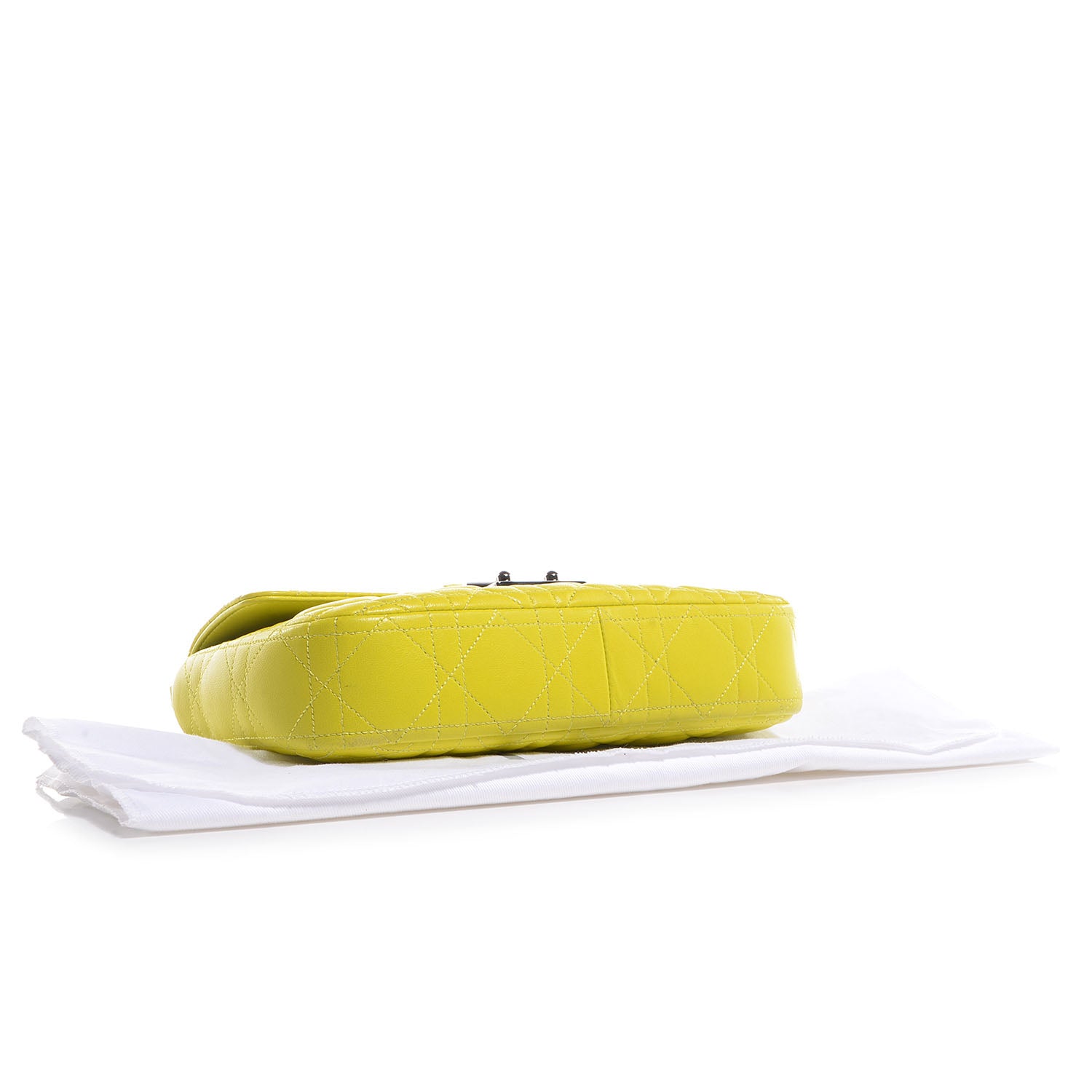 Christian Dior Lambskin Cannage Miss Dior Promenade Pouch Vert Acide 4 of 7