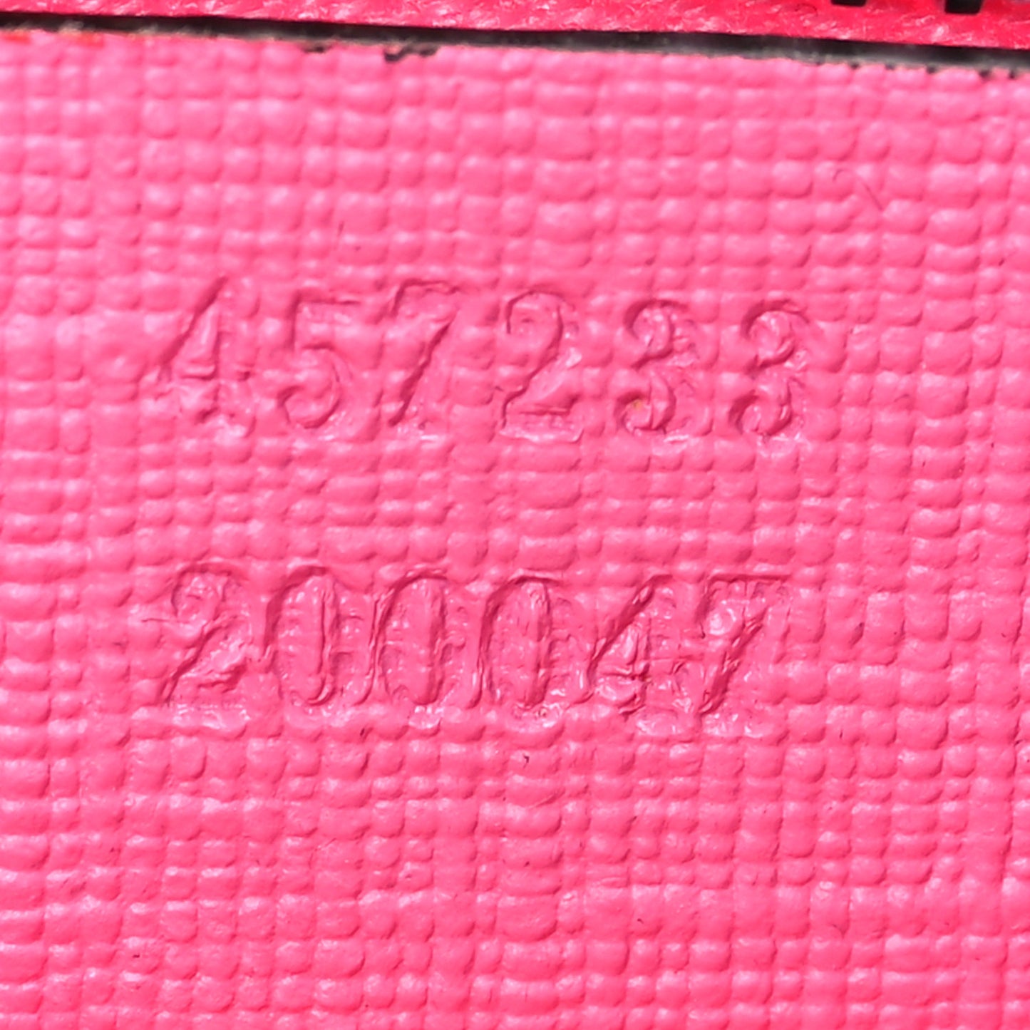 GG Supreme Monogram Bow Wristlet Red Pink