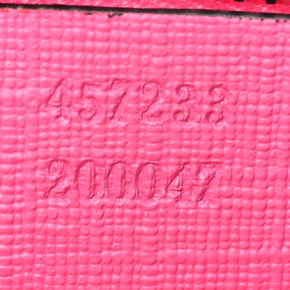 Gucci GG Supreme Monogram Bow Wristlet Red Pink 6 of 7