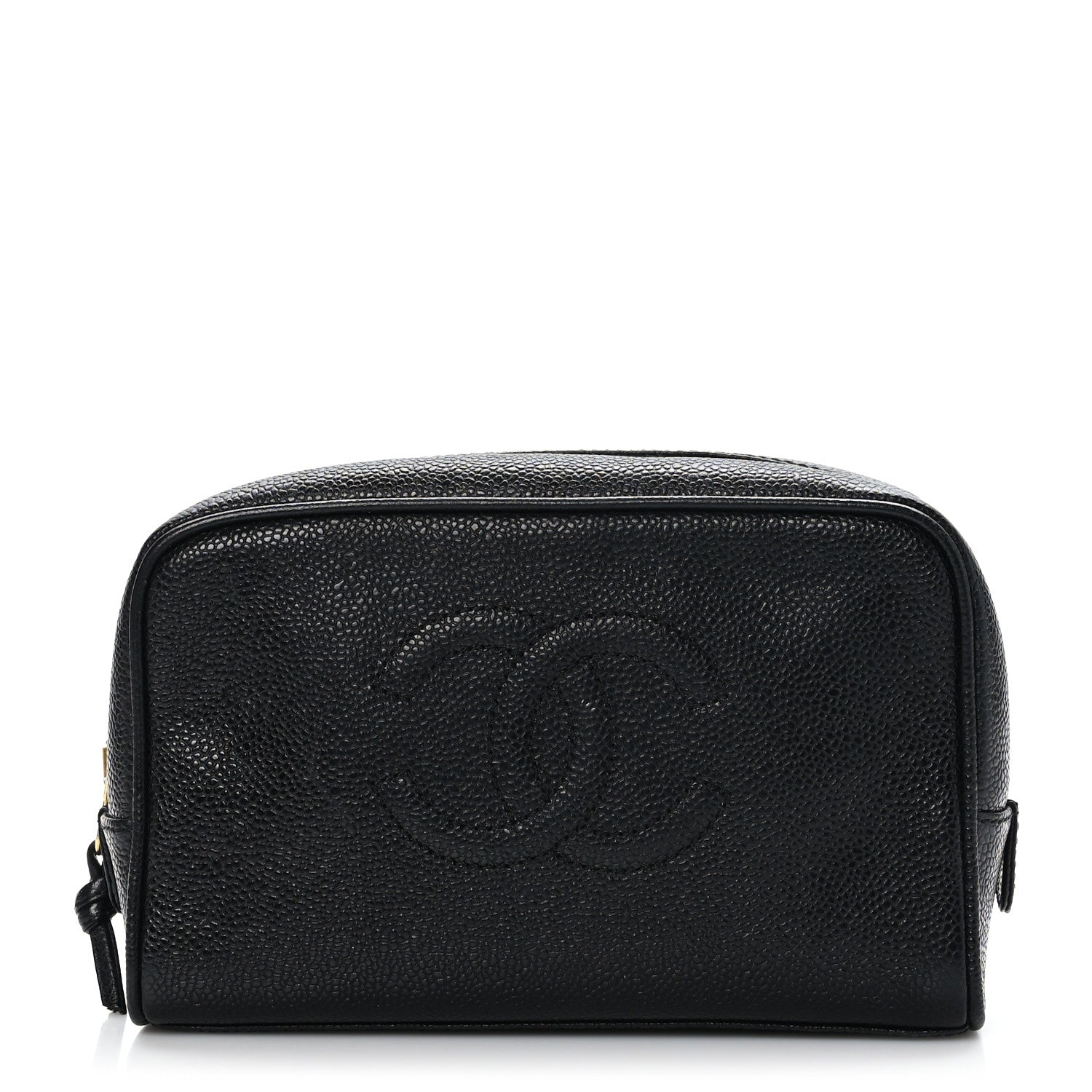 Chanel Caviar Timeless CC Cosmetic Pouch Bag Black 1 of 11