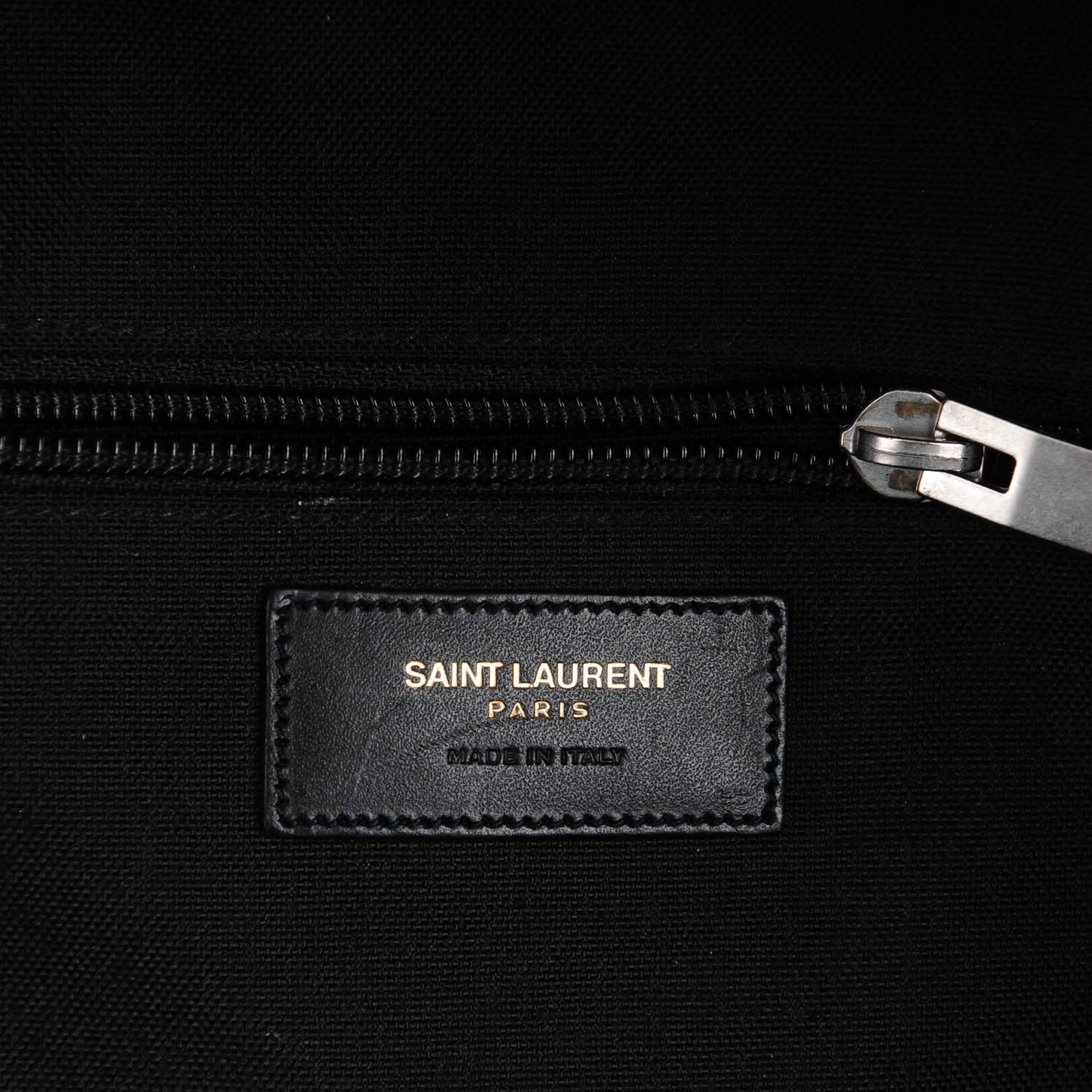 Saint Laurent Nylon Denim Classic Hunting Backpack Black Light Blue 6 of 7