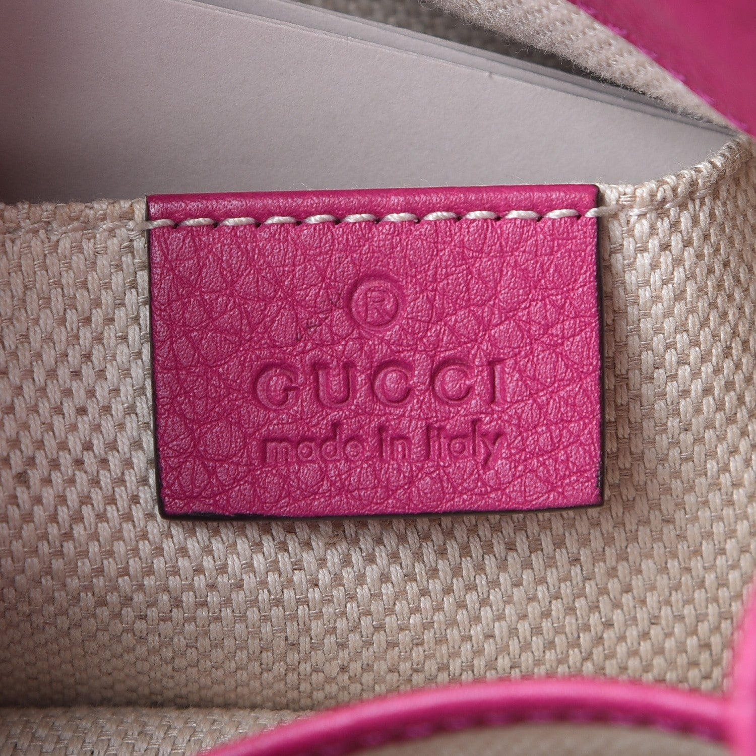 Gucci Cellarius Calfskin Small Soho Chain Shoulder Bag Bright Bouganville 6 of 8