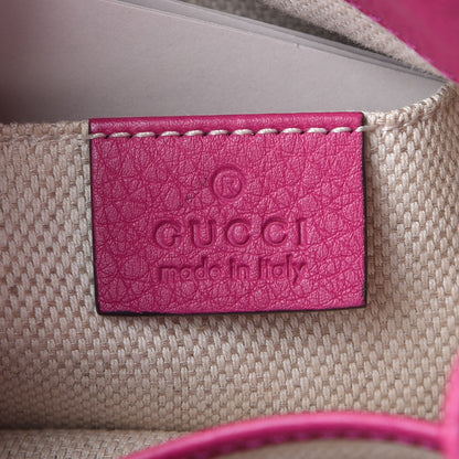Gucci Cellarius Calfskin Small Soho Chain Shoulder Bag Bright Bouganville 6 of 8