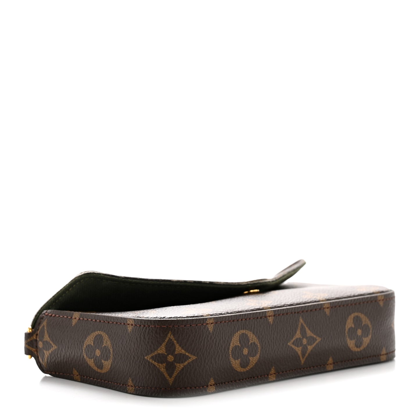 Monogram Felicie Strap & Go Kaki