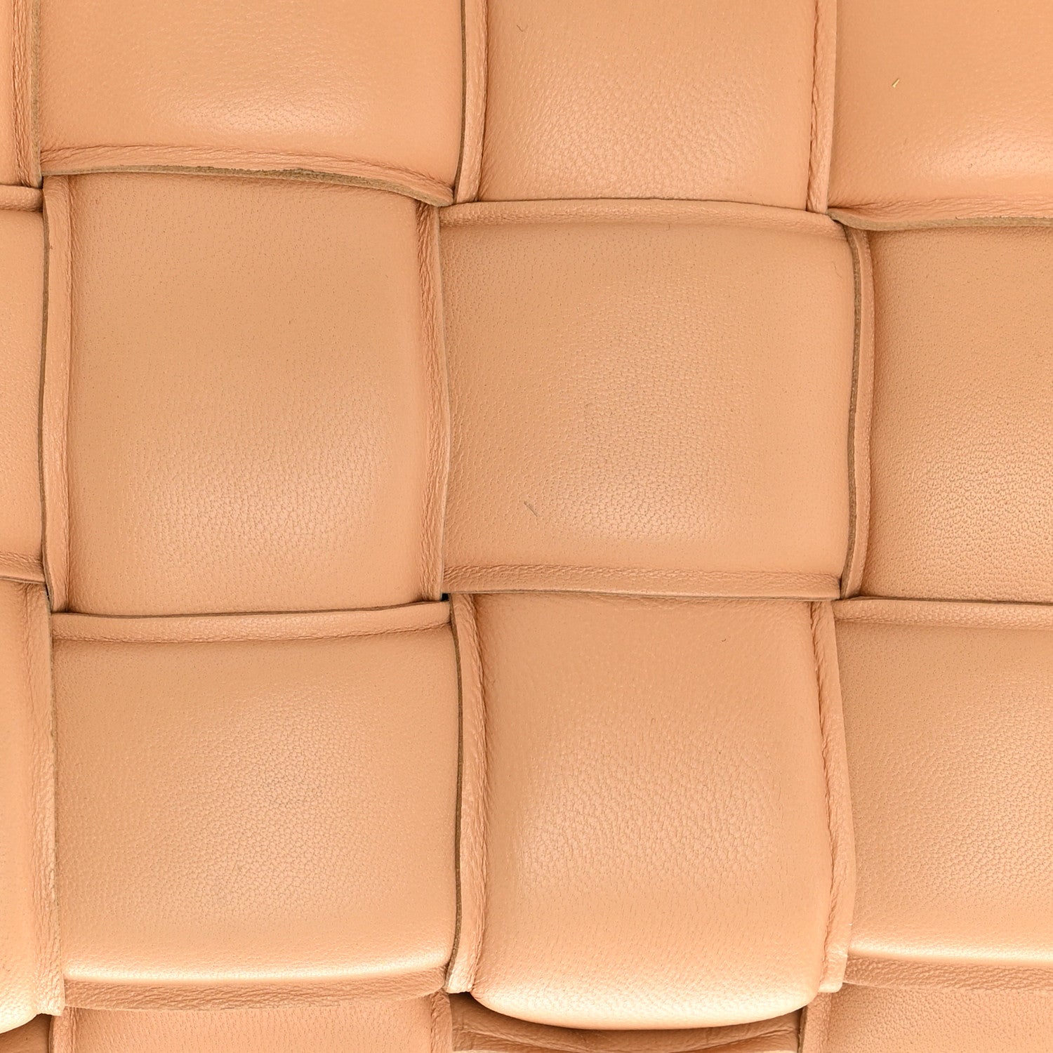 Bottega Veneta Lambskin Maxi Intreccio Padded Chain Cassette Crossbody Bag Almond 15 of 16