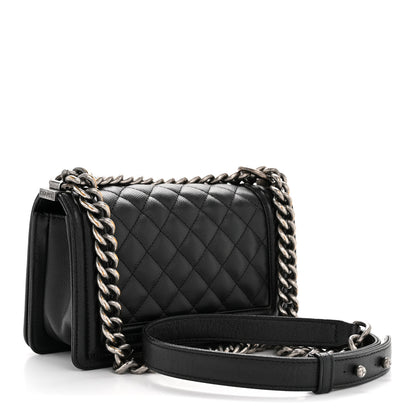 Chanel Caviar Quilted Small Boy Flap Black 3 of 12