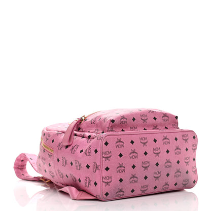 MCM Visetos Medium Sprinkle Stud Stark Backpack Pink 4 of 10