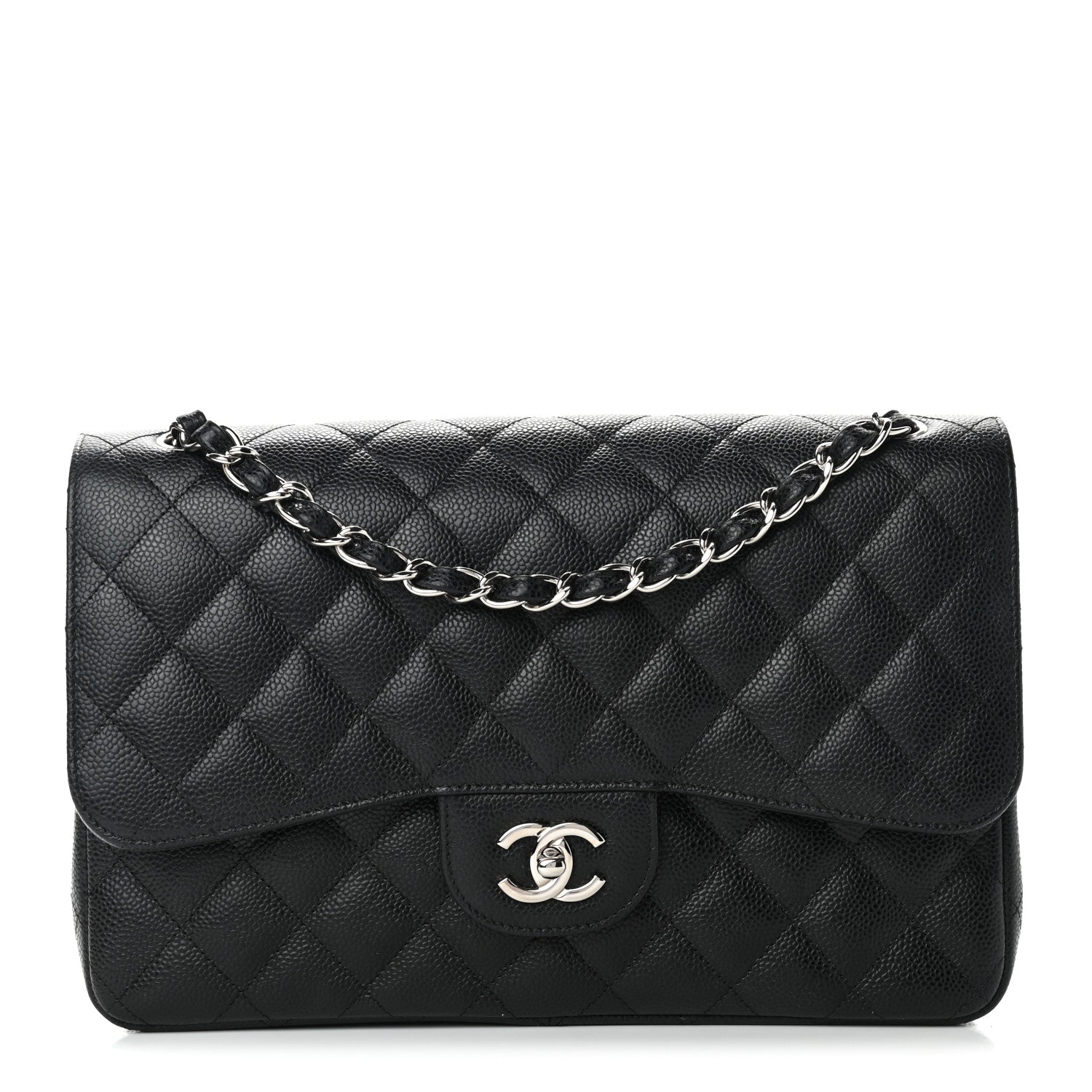 Chanel Caviar Quilted Jumbo Double Flap Black 1 of 9