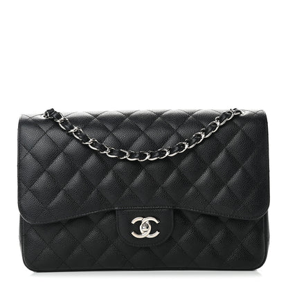 Chanel Caviar Quilted Jumbo Double Flap Black 1 of 9