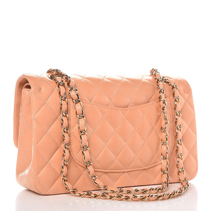 Chanel Lambskin Quilted Medium Double Flap Orange 4 of 11