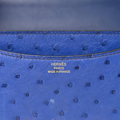 Hermes Ostrich Constance 18 Bleu Saphir 15 of 19