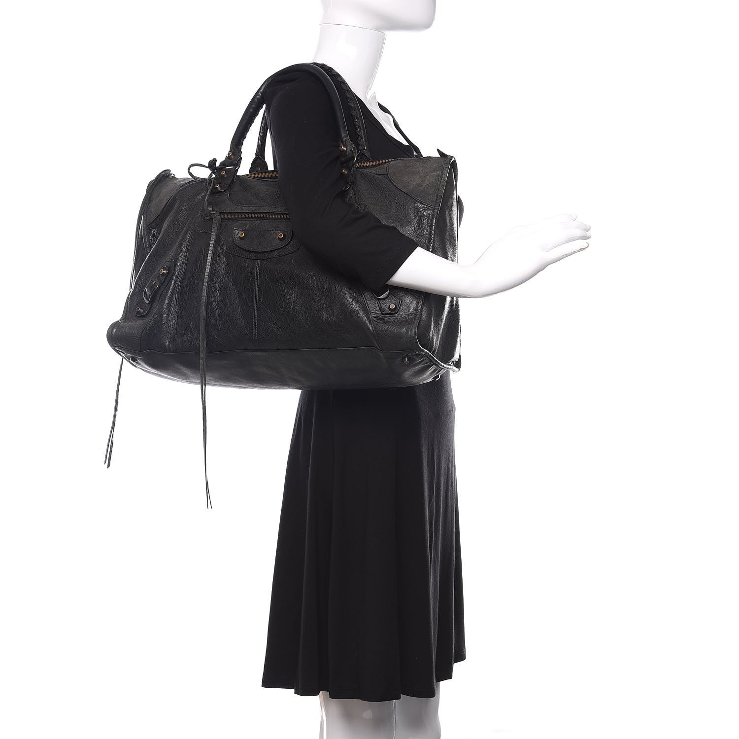Balenciaga Agneau Classic Hardware Work Black 2 of 8