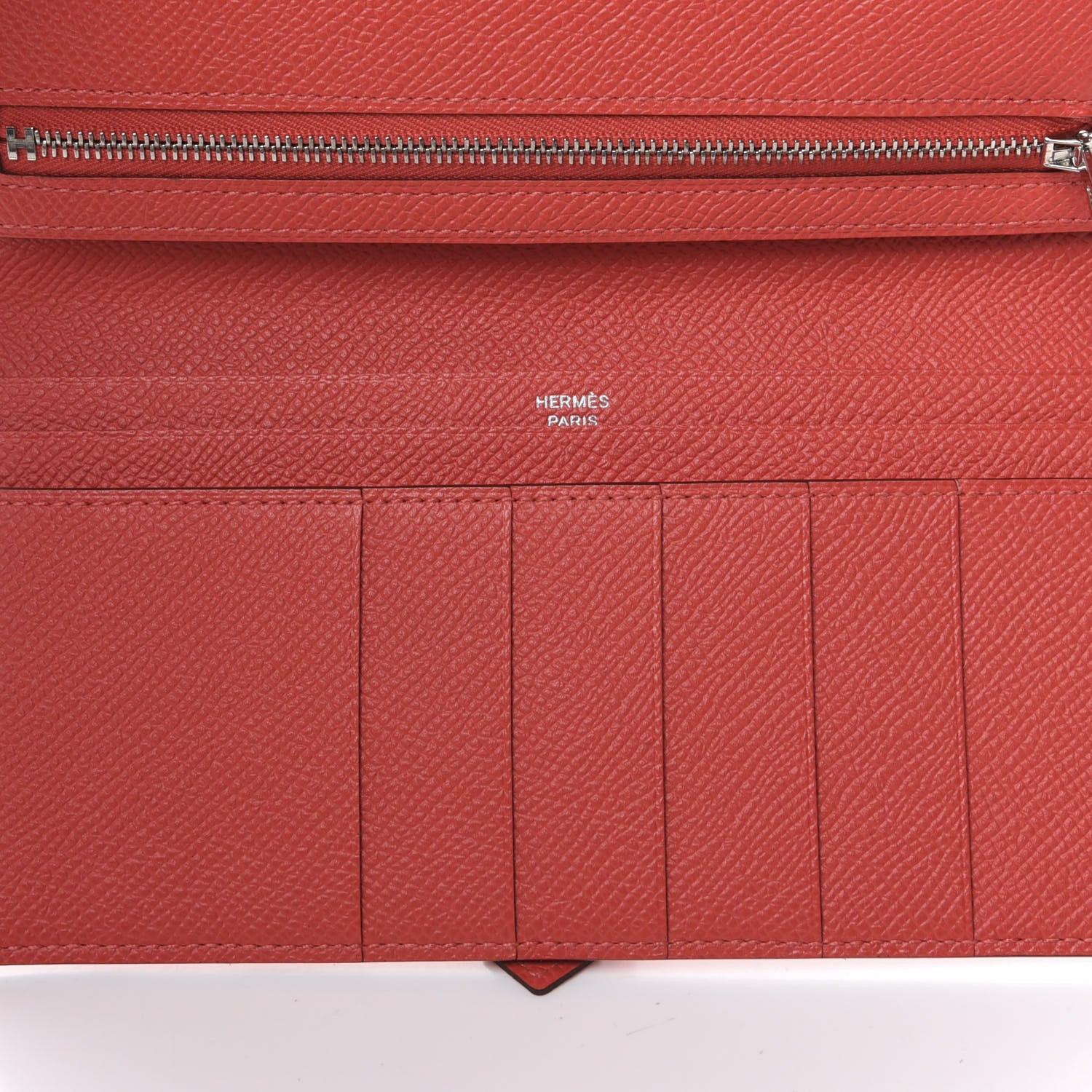 Hermes Epsom Bearn Gusset Wallet Rose Jaipur 5 of 7