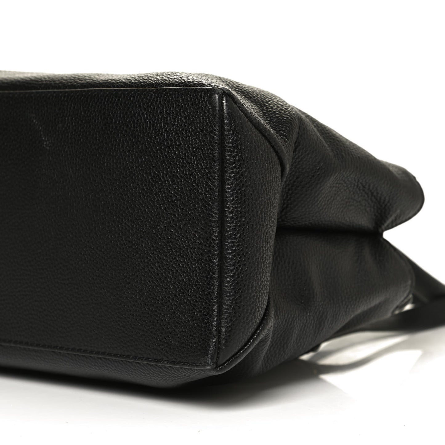 Pebbled Calfskin Tote Black
