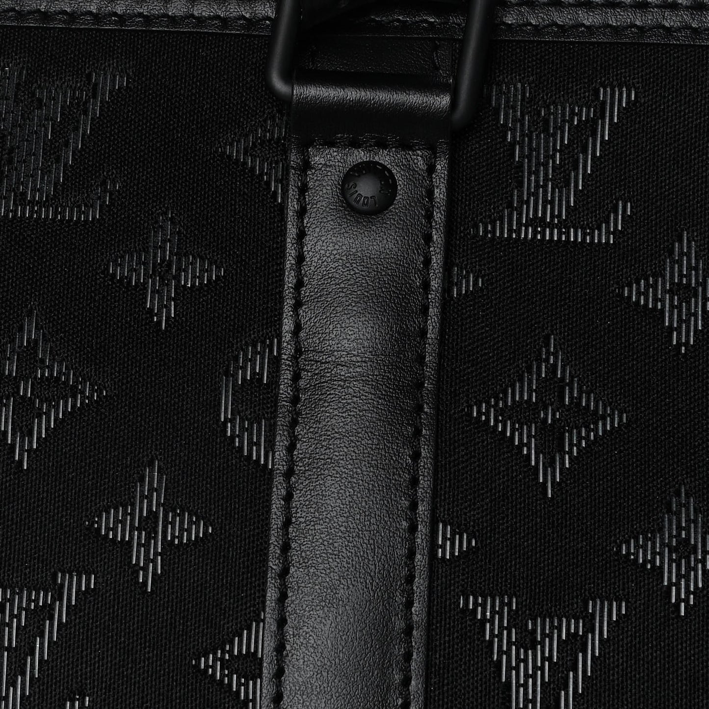 Jacquard Monogram Light Up Keepall Bandouliere 50 Black