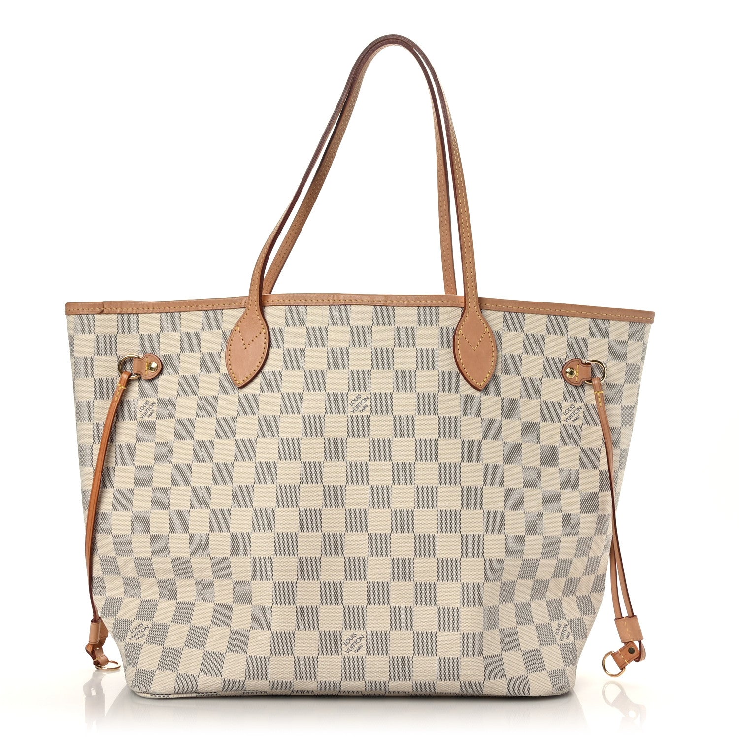 Louis Vuitton Damier Azur Neo Neverfull MM Rose Ballerine 1 of 9