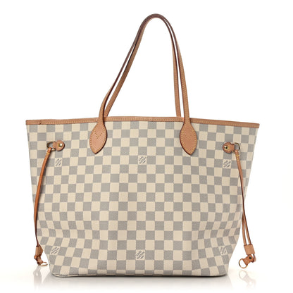 Louis Vuitton Damier Azur Neo Neverfull MM Rose Ballerine 1 of 9